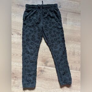 Cotton On Kids Black Textured Leggings Size 6